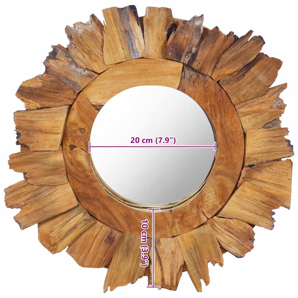 Miroir mural 60 cm Teck Rond - Imagem 12