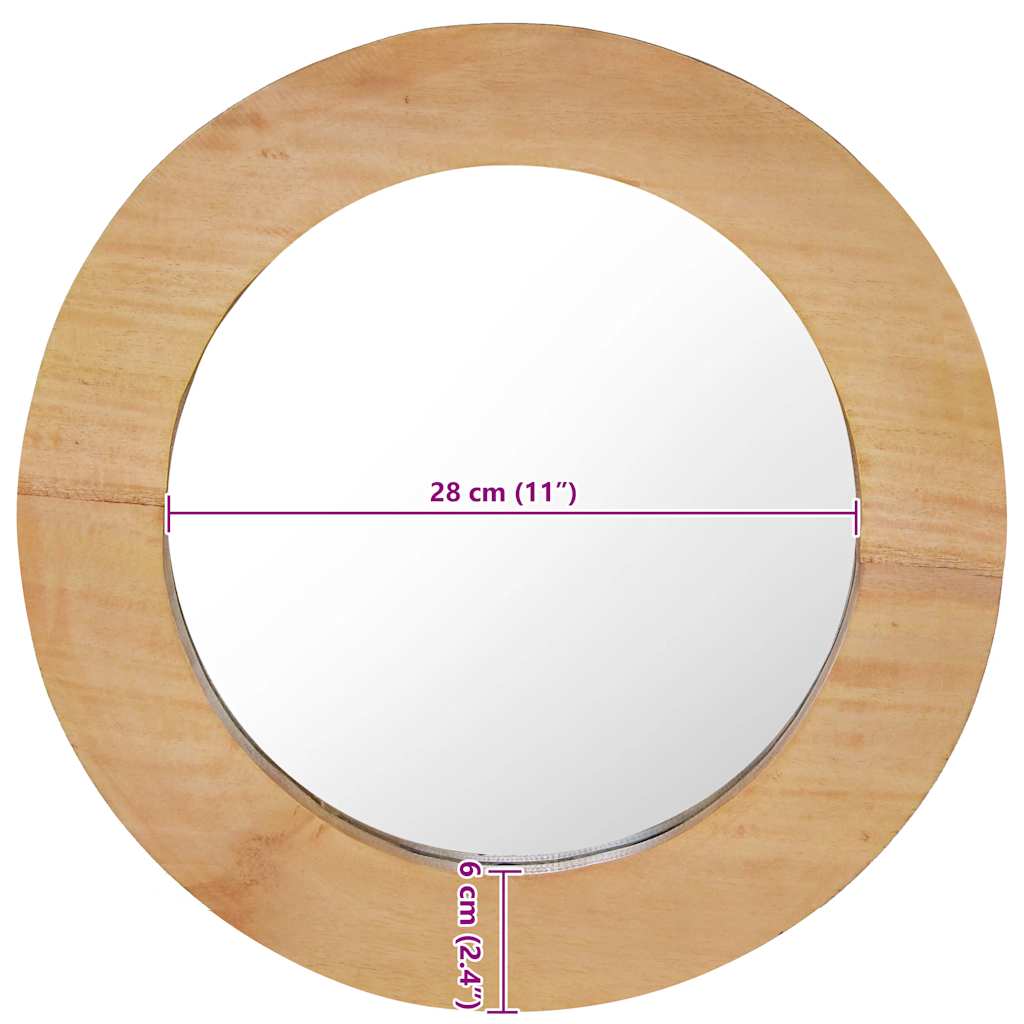Miroir mural 60 cm Teck Rond - Imagem 12