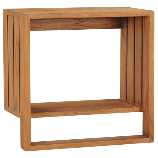 Porte-serviette mural 35x20x35 cm Bois de teck solide - Imagem 1