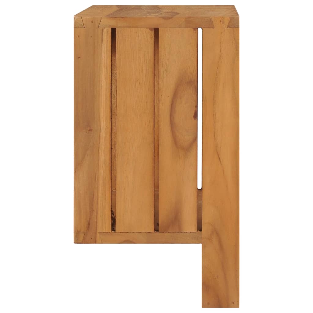 Porte-serviette mural 35x20x35 cm Bois de teck solide - Imagem 3
