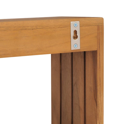 Porte-serviette mural 35x20x35 cm Bois de teck solide - Imagem 5