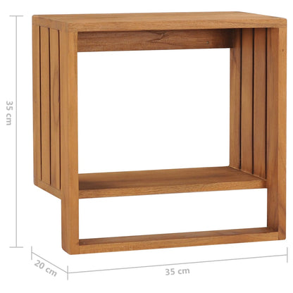 Porte-serviette mural 35x20x35 cm Bois de teck solide - Imagem 6