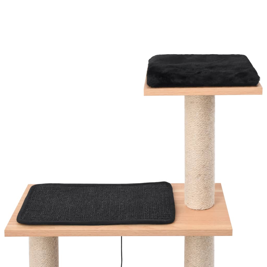 Arbre à chat avec tapis à gratter en sisal 123 cm - Imagem 12