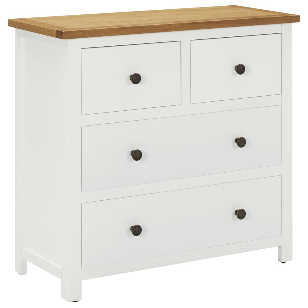 Commode 80x35x75 cm Bois de chêne massif - Imagem 1