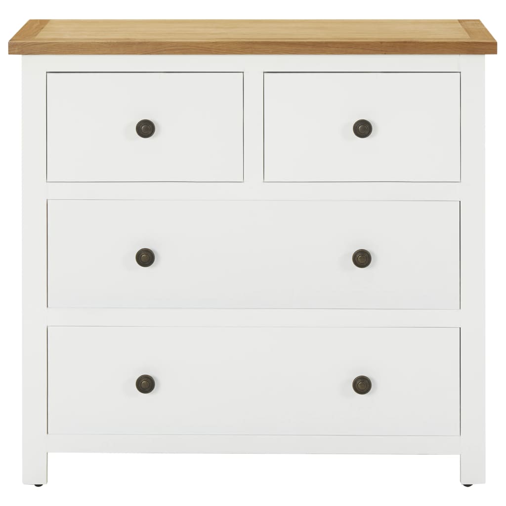 Commode 80x35x75 cm Bois de chêne massif - Imagem 3