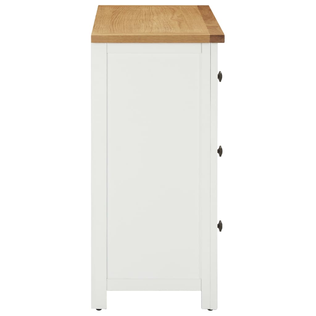 Commode 80x35x75 cm Bois de chêne massif - Imagem 4
