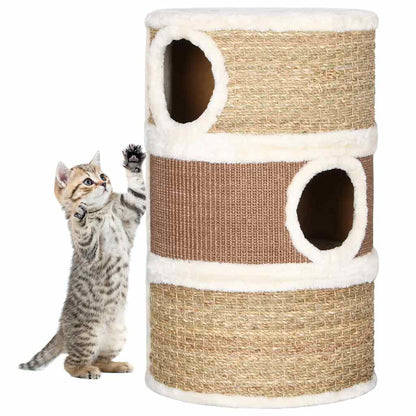 Tonneau à gratter pour chats 60 cm Herbiers marins - Imagem 1