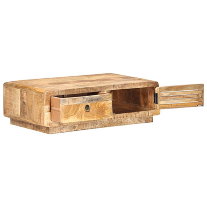 Table basse 90x60x29 cm Bois de manguier brut - Imagem 2