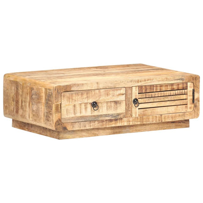 Table basse 90x60x29 cm Bois de manguier brut - Imagem 11