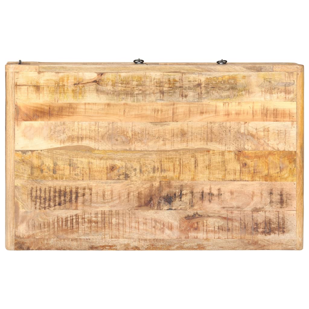 Table basse 90x60x29 cm Bois de manguier brut - Imagem 5