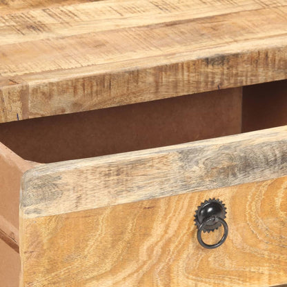 Table basse 90x60x29 cm Bois de manguier brut - Imagem 7