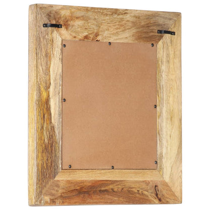 Miroir sculpté à la main 50x50x2,6 cm Bois de manguier solide - Imagem 3