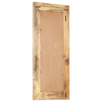 Miroir sculpté à la main 110x50x2,6 cm Bois de manguier solide - Imagem 3