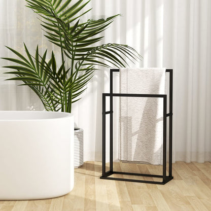 Porte-serviettes sur pied  48x24x78,5 cm Fer - Imagem 1