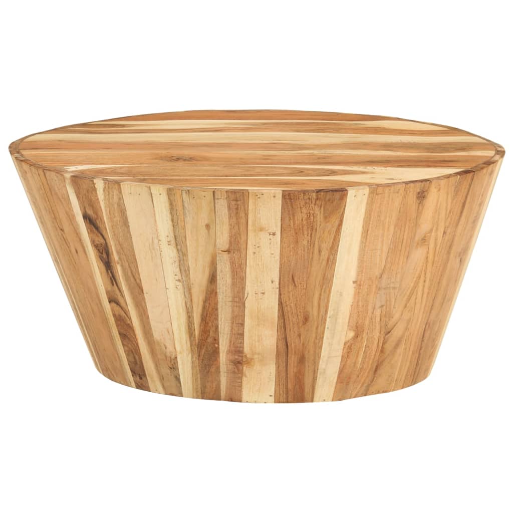 Table basse Ø65x31 cm Bois d'acacia solide - Imagem 2