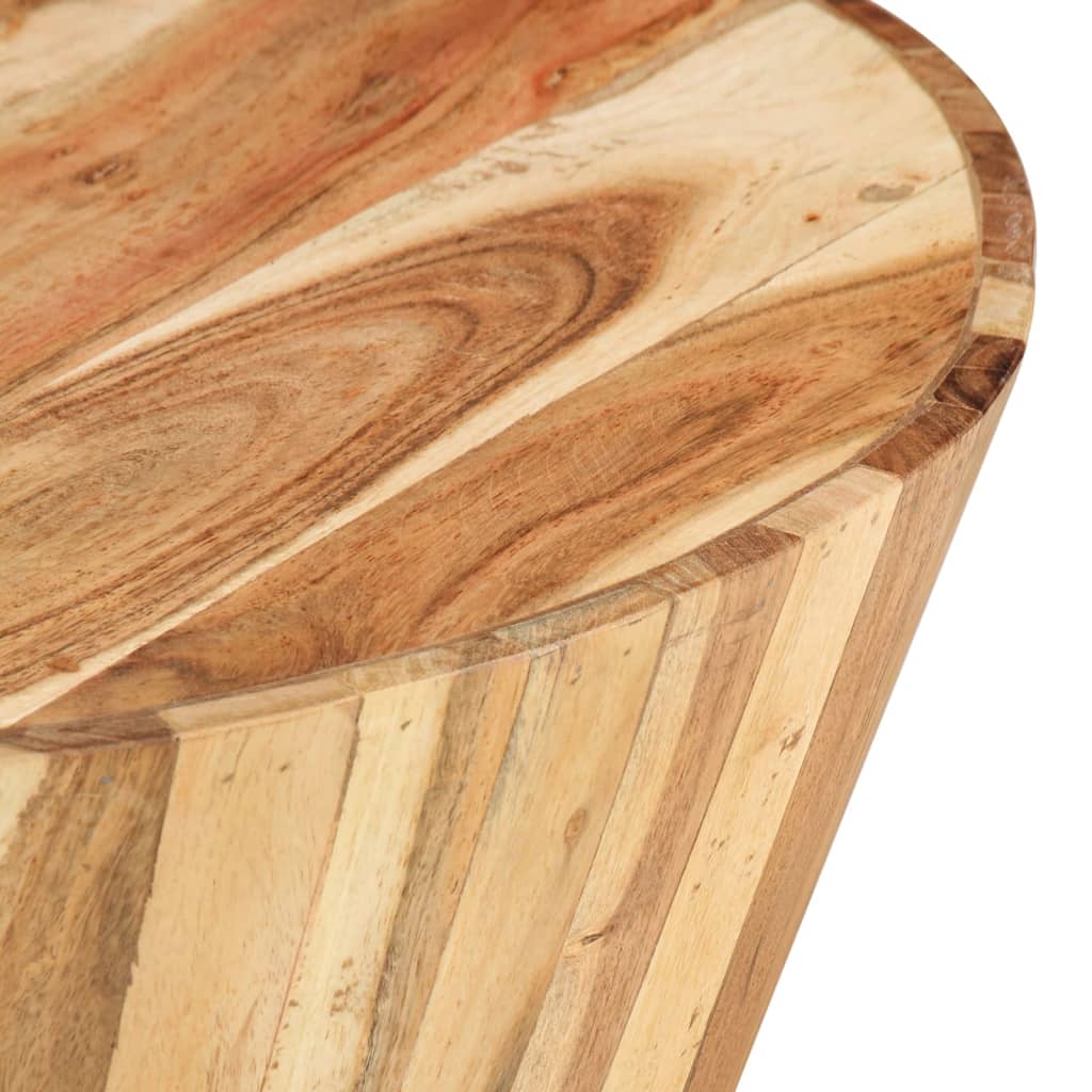 Table basse Ø65x31 cm Bois d'acacia solide - Imagem 5