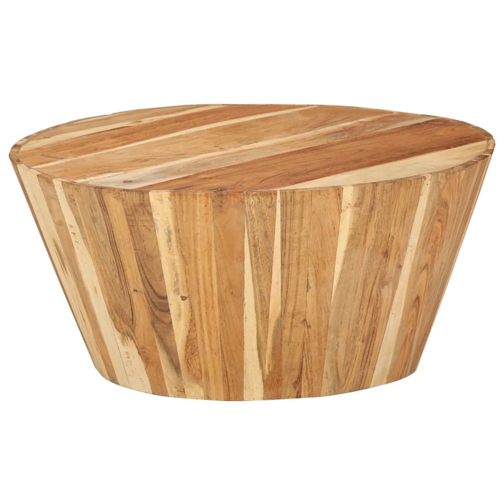 Table basse Ø65x31 cm Bois d'acacia solide - Imagem 8