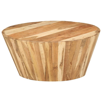 Table basse Ø65x31 cm Bois d'acacia solide - Imagem 9