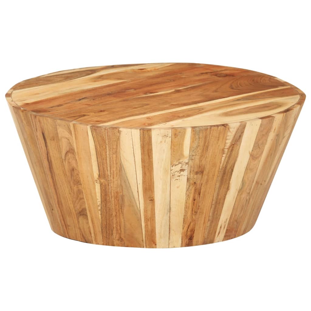 Table basse Ø65x31 cm Bois d'acacia solide - Imagem 10