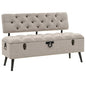 Banc de rangement avec dossier 110 cm  Tissu - Imagem 1