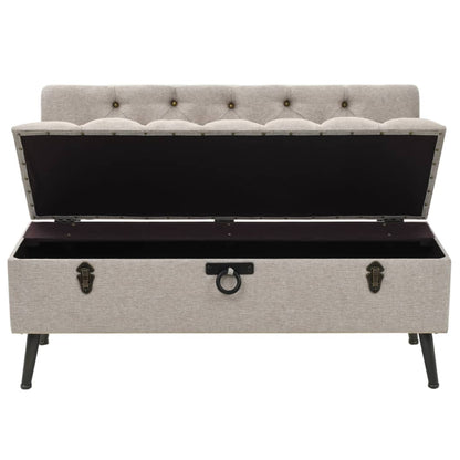 Banc de rangement avec dossier 110 cm  Tissu - Imagem 6