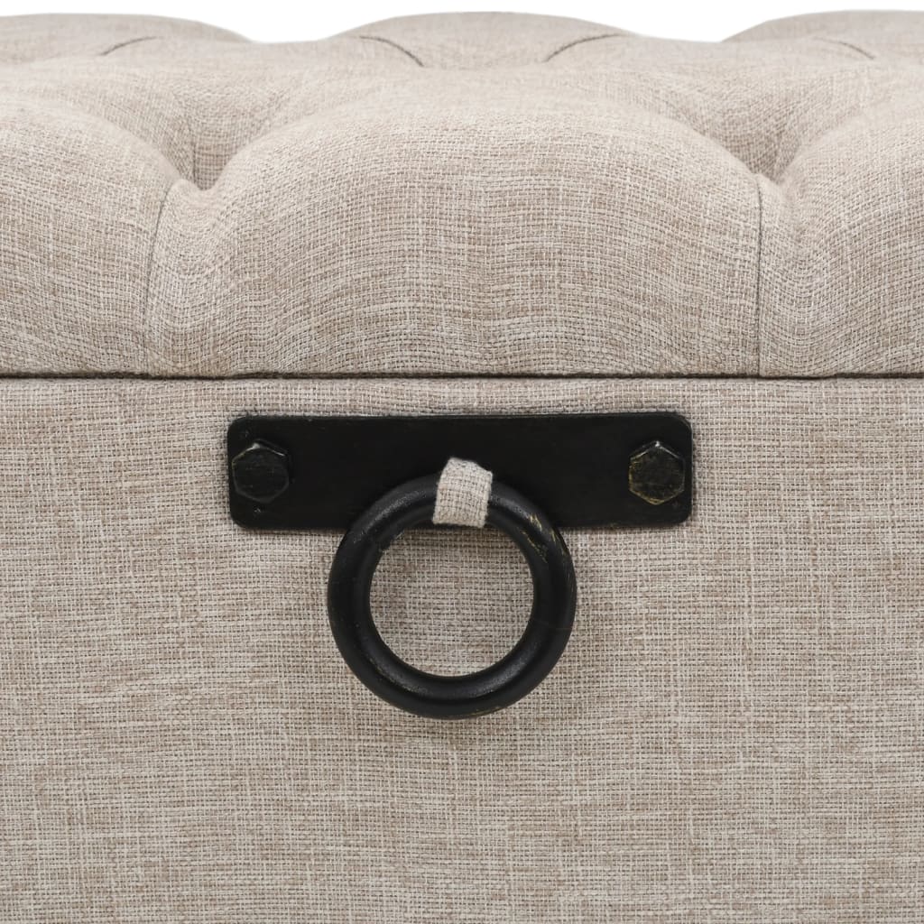 Banc de rangement avec dossier 110 cm  Tissu - Imagem 7