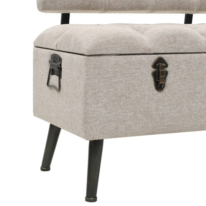 Banc de rangement avec dossier 110 cm  Tissu - Imagem 10