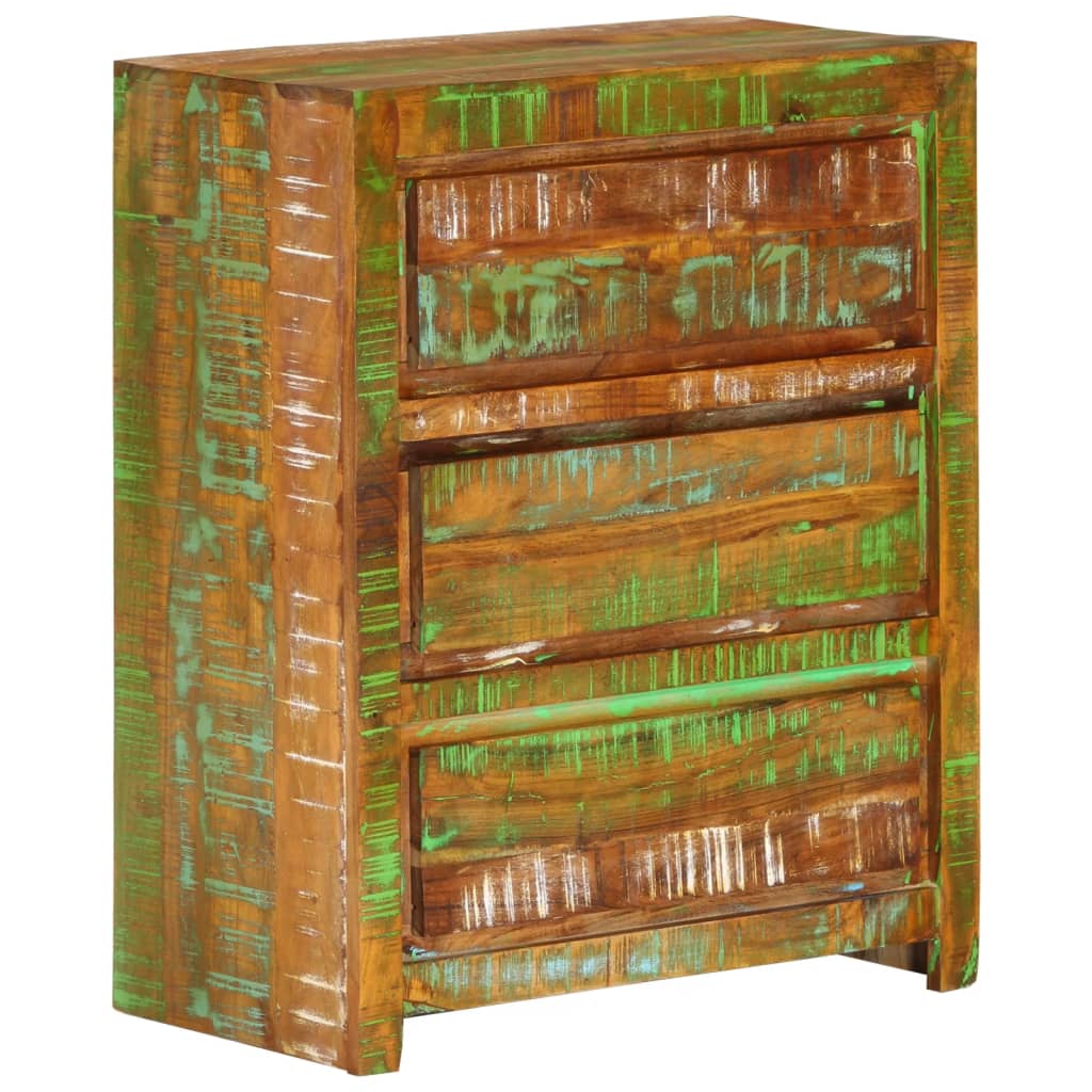 Armoire à tiroirs  60x33x75 cm Bois de récupération - Imagem 1