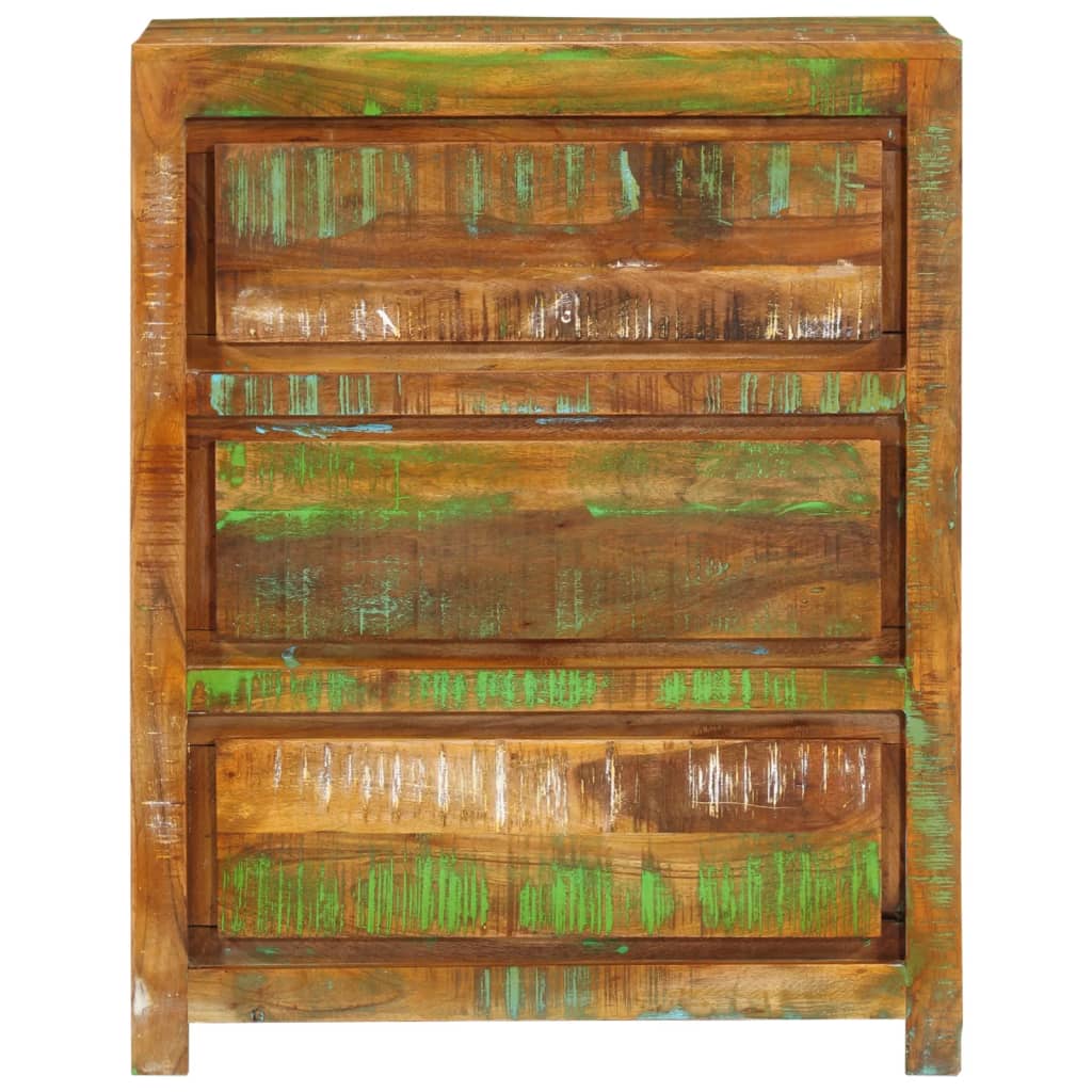 Armoire à tiroirs  60x33x75 cm Bois de récupération - Imagem 2