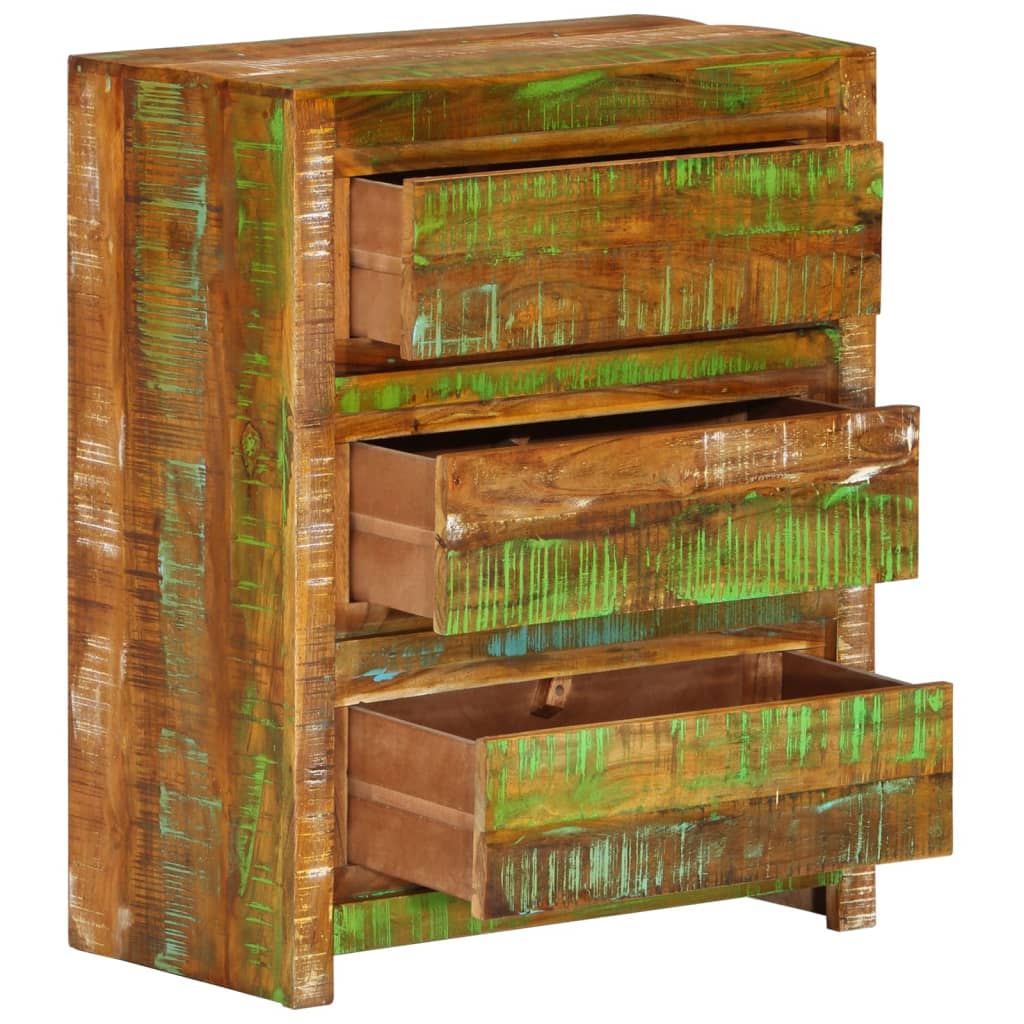 Armoire à tiroirs  60x33x75 cm Bois de récupération - Imagem 3
