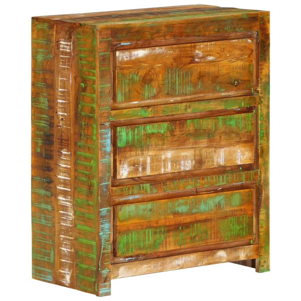 Armoire à tiroirs  60x33x75 cm Bois de récupération - Imagem 8