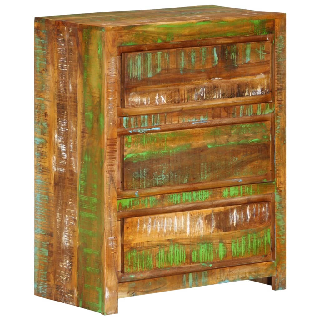 Armoire à tiroirs  60x33x75 cm Bois de récupération - Imagem 9