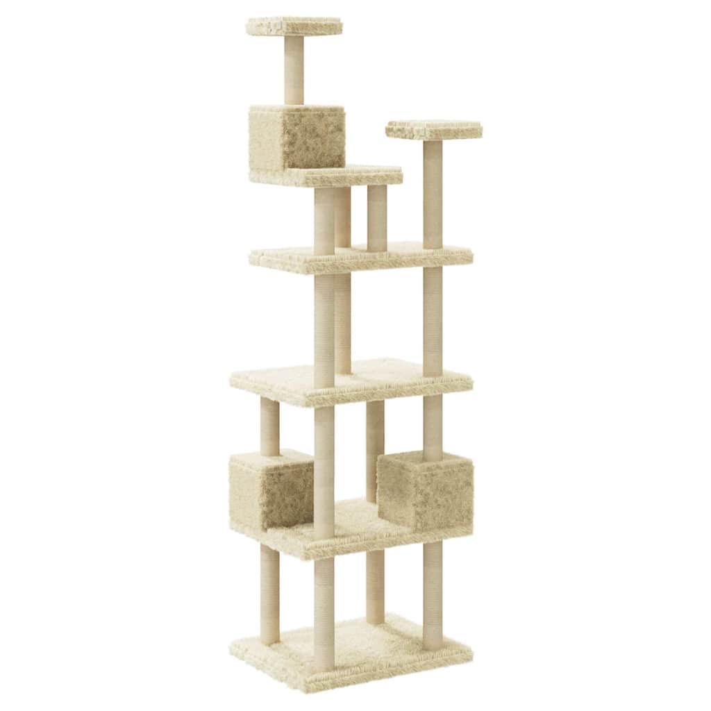 Arbre à chat avec griffoirs en sisal  188 cm - Imagem 6