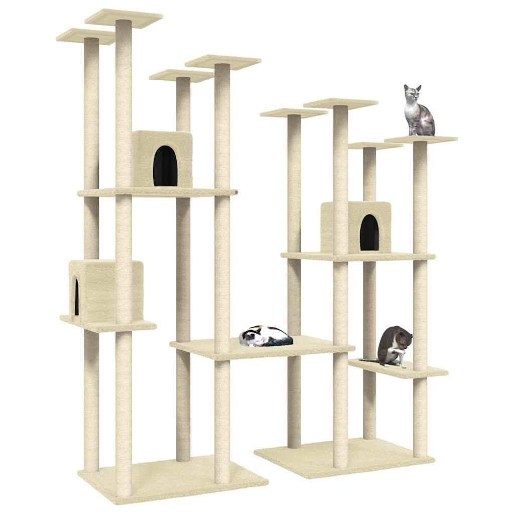 Arbre à chat avec griffoirs en sisal  174 cm - Imagem 3