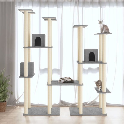 Arbre à chat avec griffoirs en sisal  174 cm - Imagem 9
