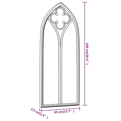 Miroir Sable 100x45 cm Fer pour utilisation à l'intérieur - Imagem 12