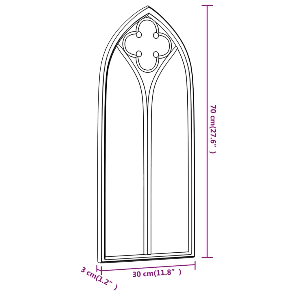 Miroir Sable 100x45 cm Fer pour utilisation à l'intérieur - Imagem 18