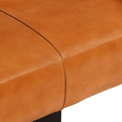 Banc Noir et marron  Cuir de chèvre véritable - Imagem 5