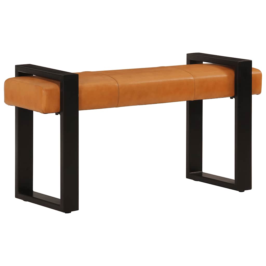 Banc Noir et marron  Cuir de chèvre véritable - Imagem 10