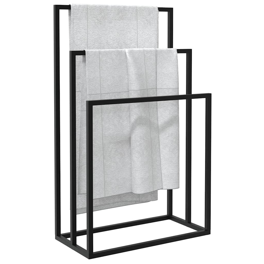 Porte-serviettes sur pied  48x24x79 cm Fer - Imagem 14