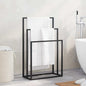 Porte-serviettes sur pied  48x24x79 cm Fer - Imagem 11
