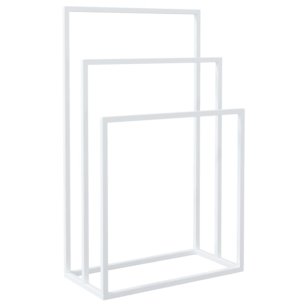Porte-serviettes sur pied  48x24x79 cm Fer - Imagem 2