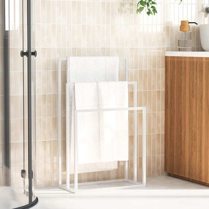 Porte-serviettes sur pied  48x24x79 cm Fer - Imagem 3