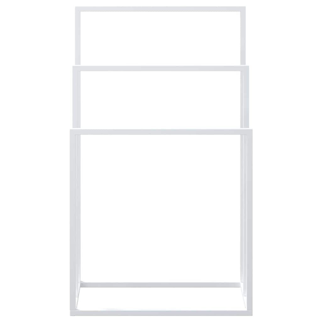 Porte-serviettes sur pied  48x24x79 cm Fer - Imagem 5