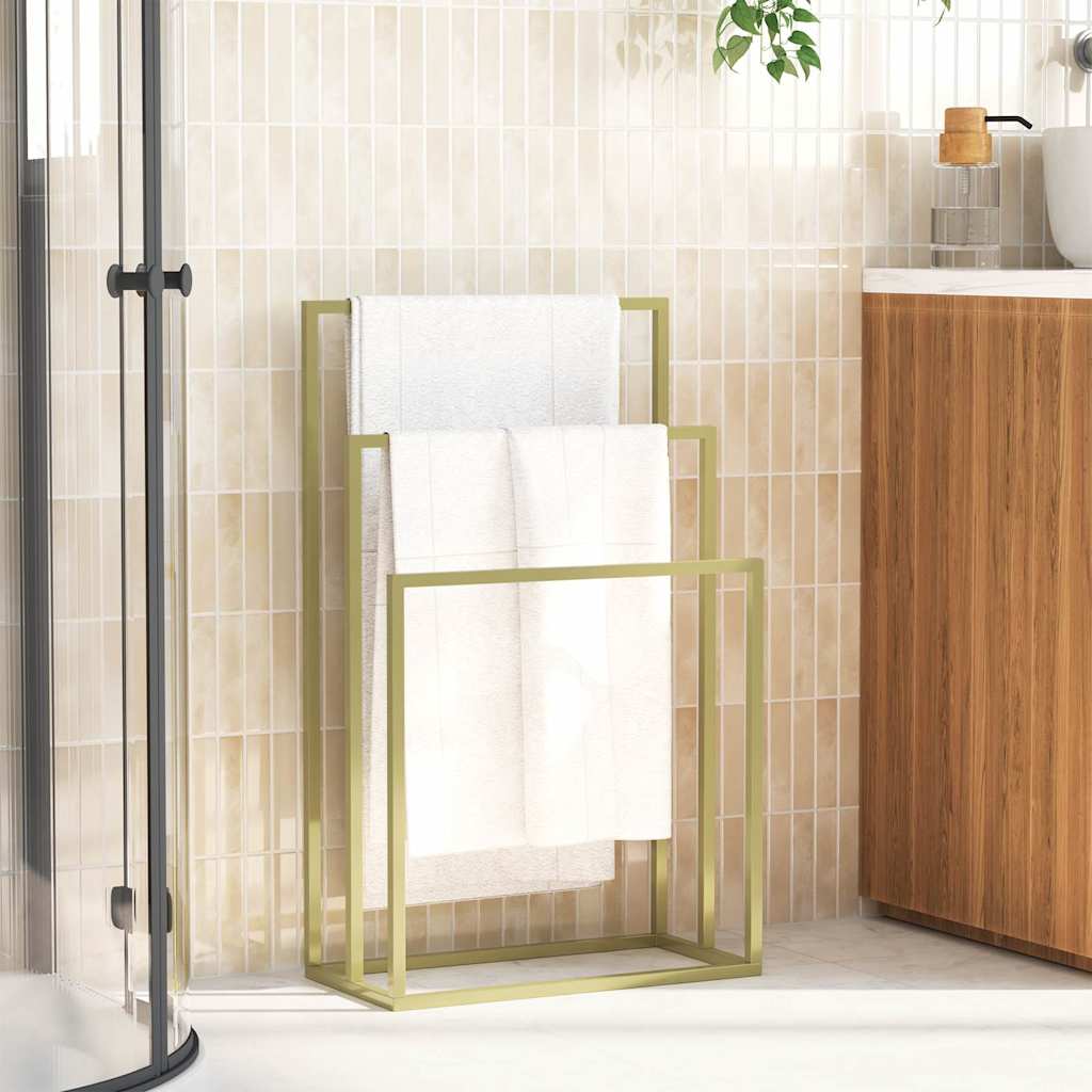 Porte-serviettes sur pied - 48x24x79 cm - Sensuri Maison