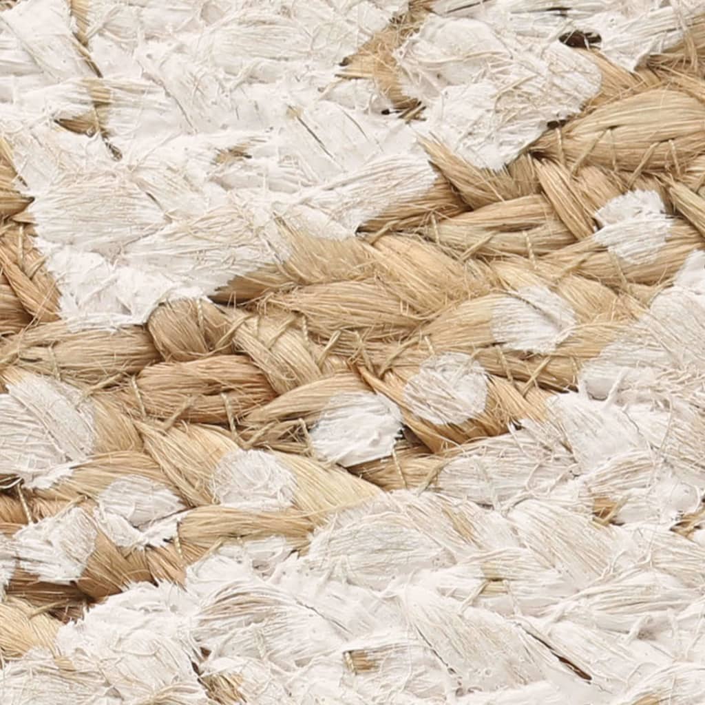 Tapis de sol Jute tressée imprimée  Rond - Imagem 3