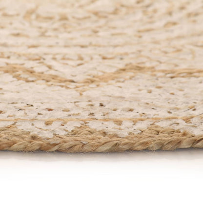 Tapis de sol Jute tressée imprimée  Rond - Imagem 4