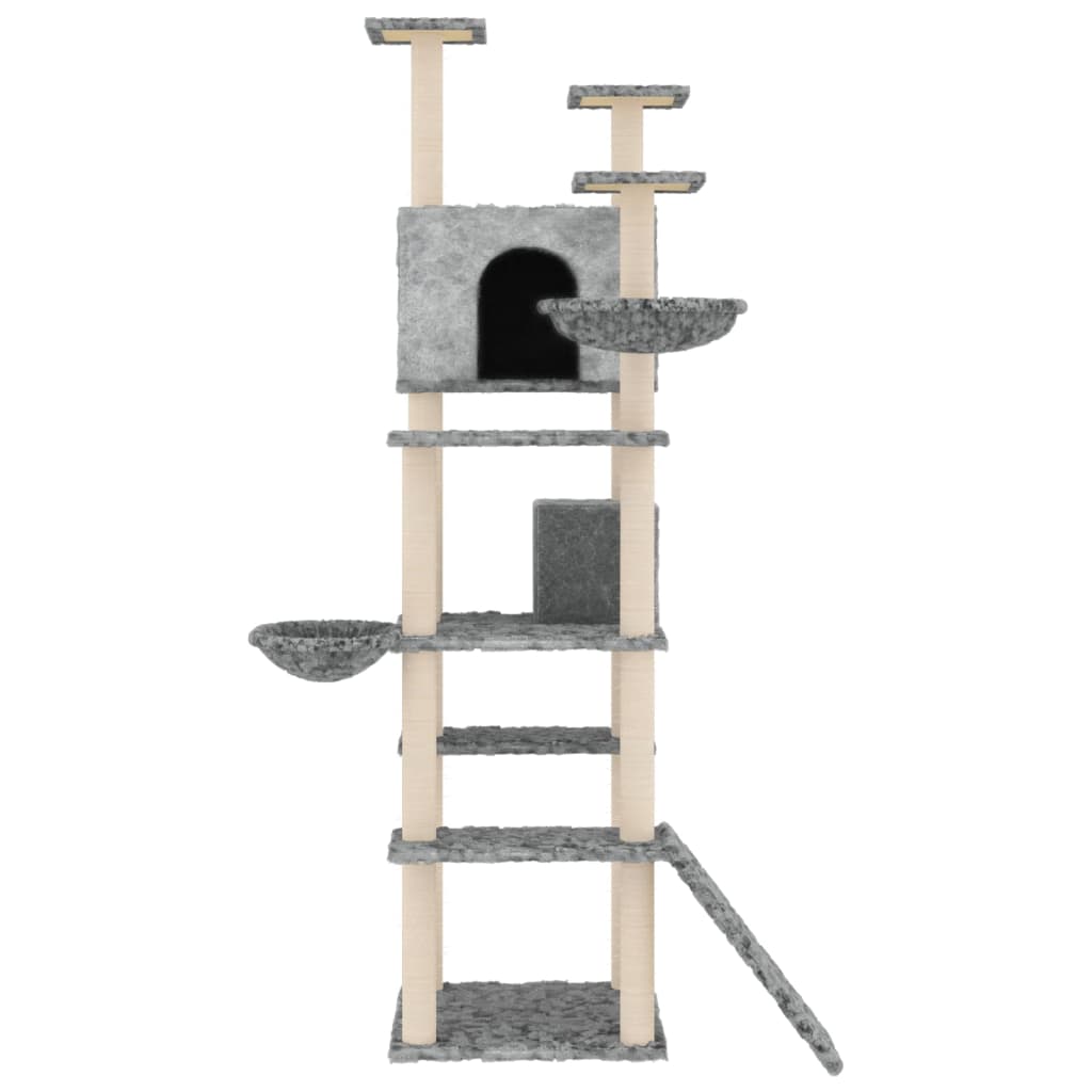 Arbre à chat avec griffoirs en sisal  clair 191 cm - Imagem 3
