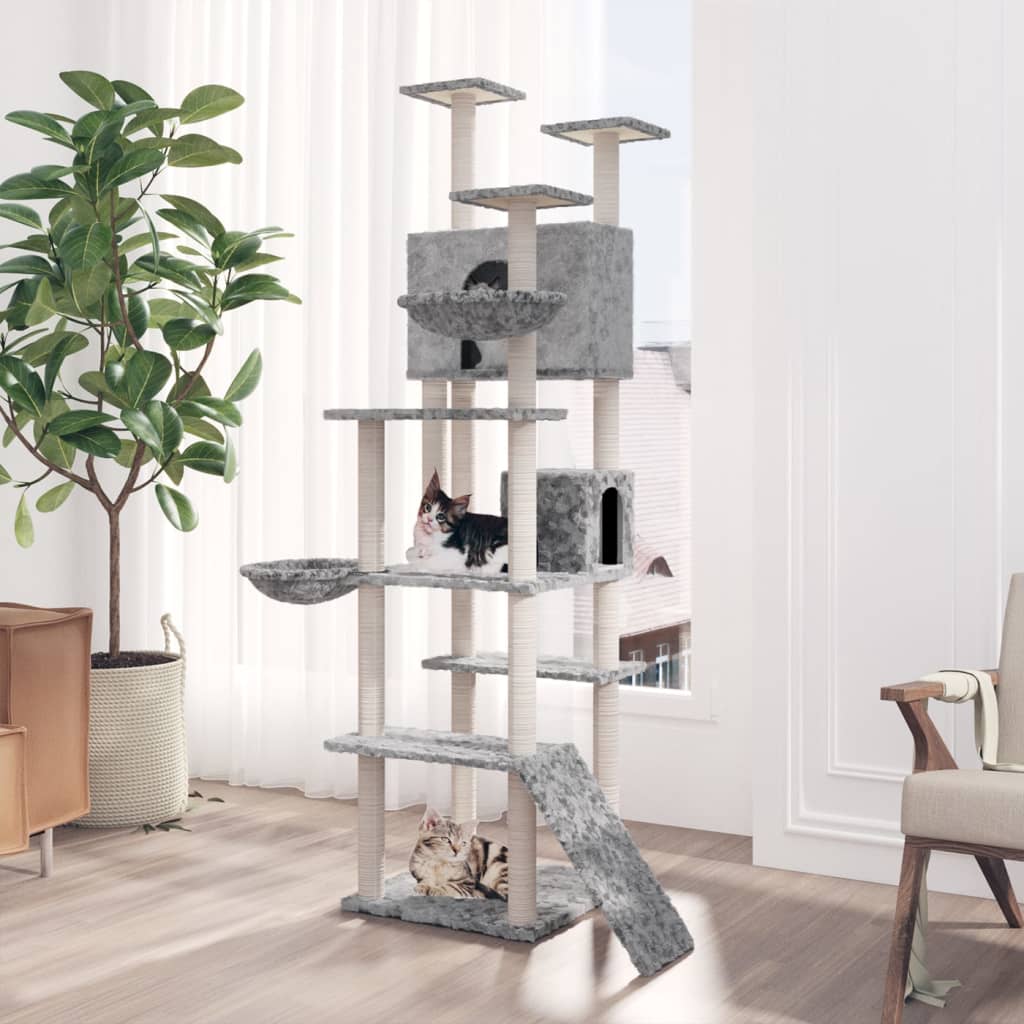 Arbre à chat avec griffoirs en sisal  clair 191 cm - Imagem 1