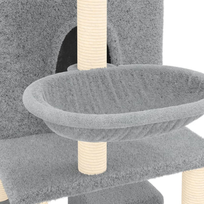 Arbre à chat avec griffoirs en sisal  clair 180 cm - Imagem 6